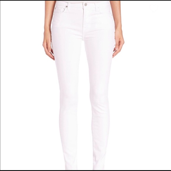 7 For All Mankind Denim - 7 for All Mankind The Skinny Jeans White 26